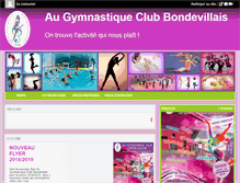Tablet Screenshot of gymnastique-club-bondevillais.com